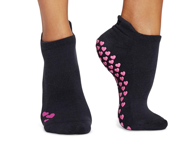 Grey and Black SLT Tavi Grip Sock – Strengthen Lengthen Tone
