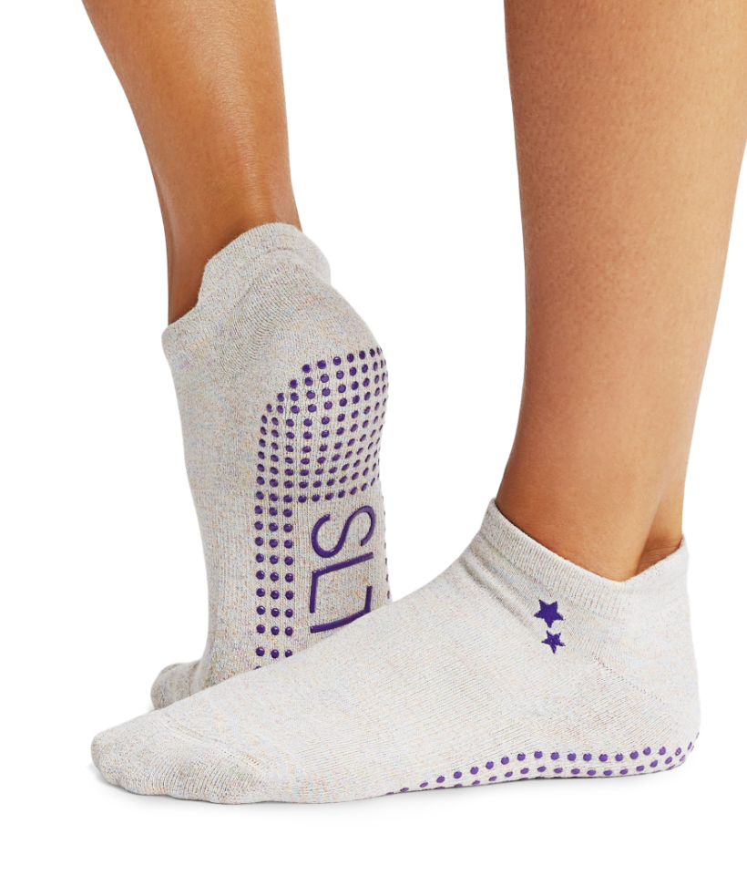 Lurex Purple Star Sock