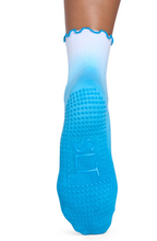 Load image into Gallery viewer, Turquoise Ruffle Sock
