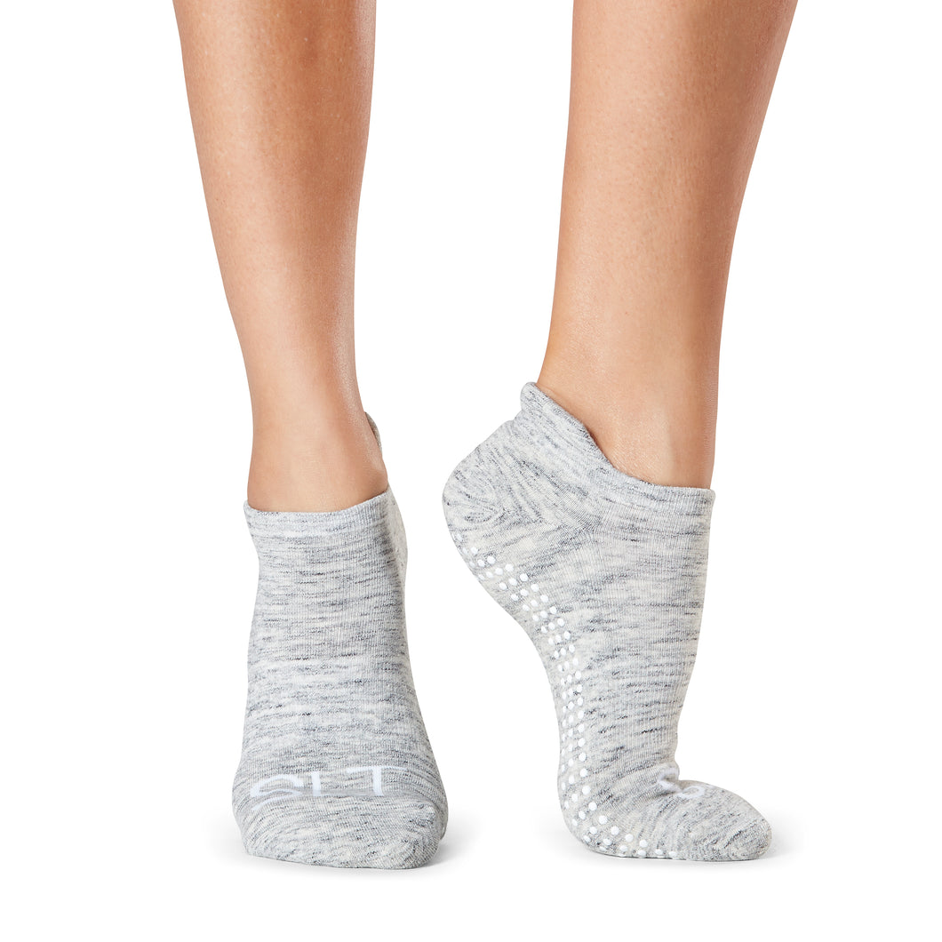 Grey and White SLT Tavi Grip Sock